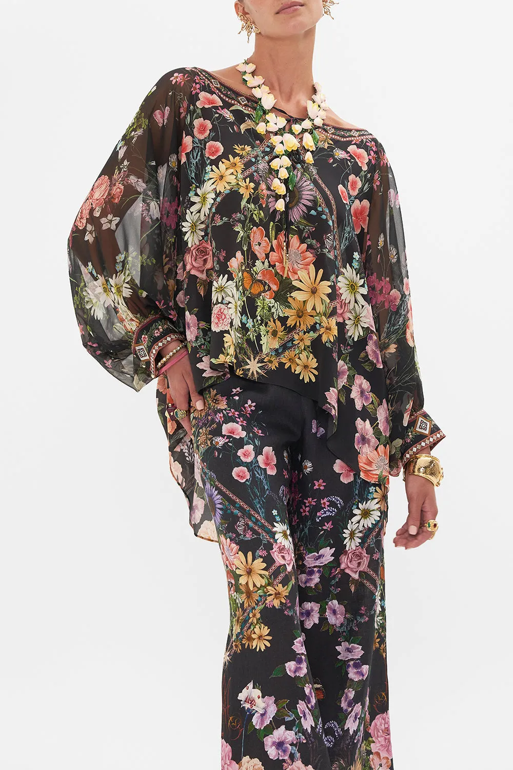 RAGLAN SLEEVE BLOUSE WITH CUFF LETTERS FROM A VINEYARD sold by Camilla product image thumbnail 5