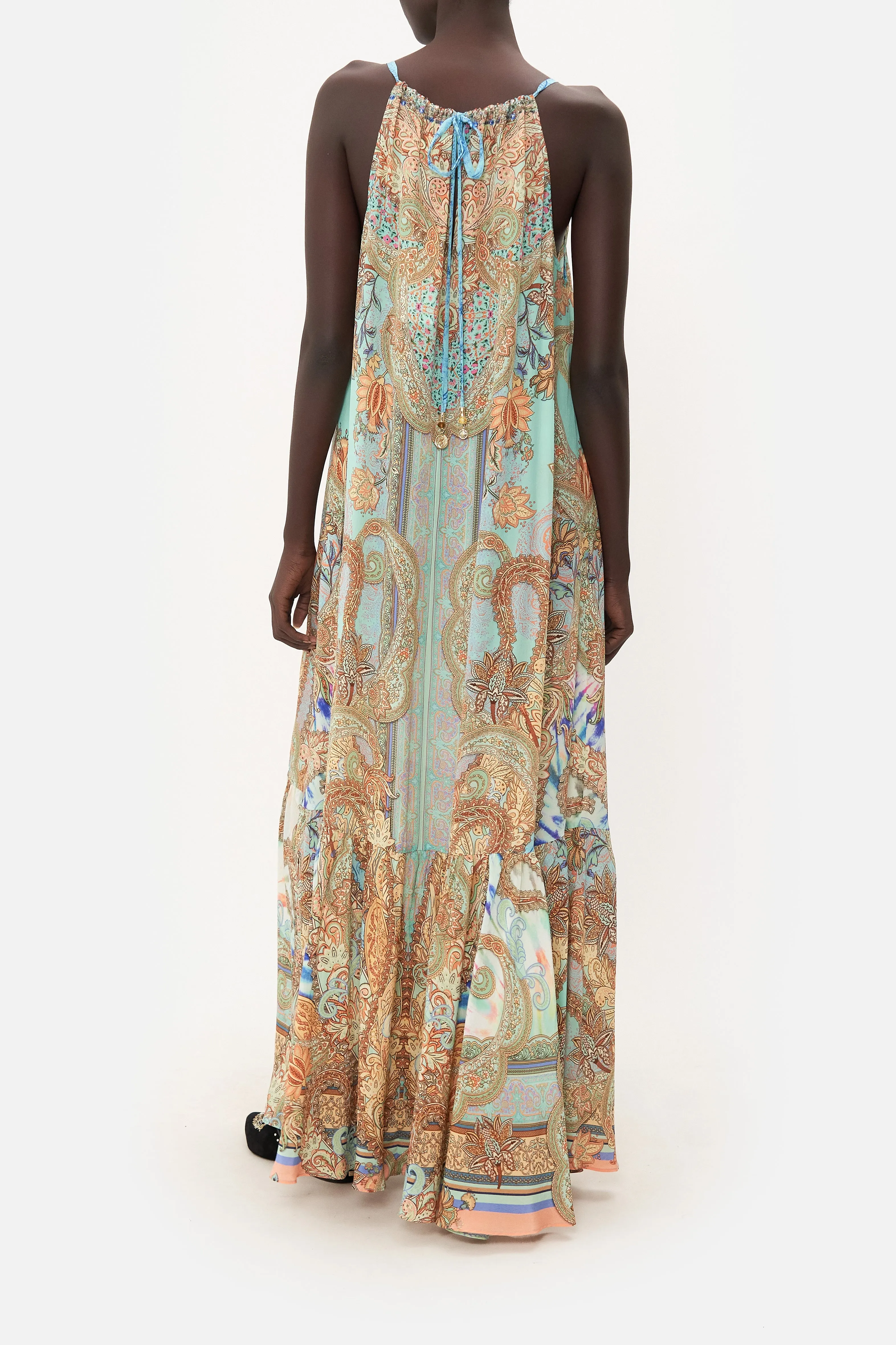 DRAWSTRING HALTER DRESS MAKE LOVE NOT WAR sold by Camilla product image thumbnail 2