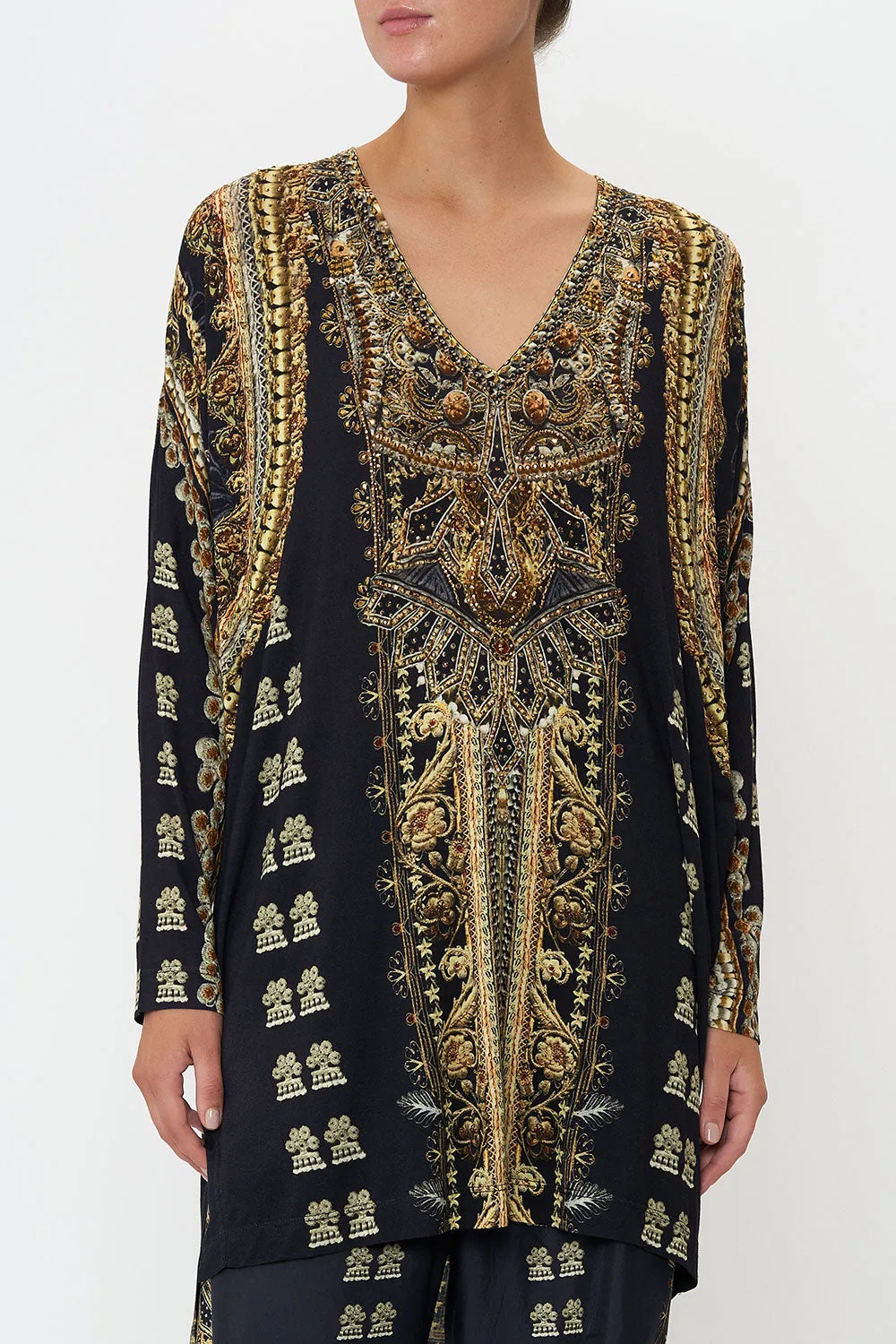 SIDE SPLIT TEE ITS ALL OVER TORERO sold by Camilla product image thumbnail 5