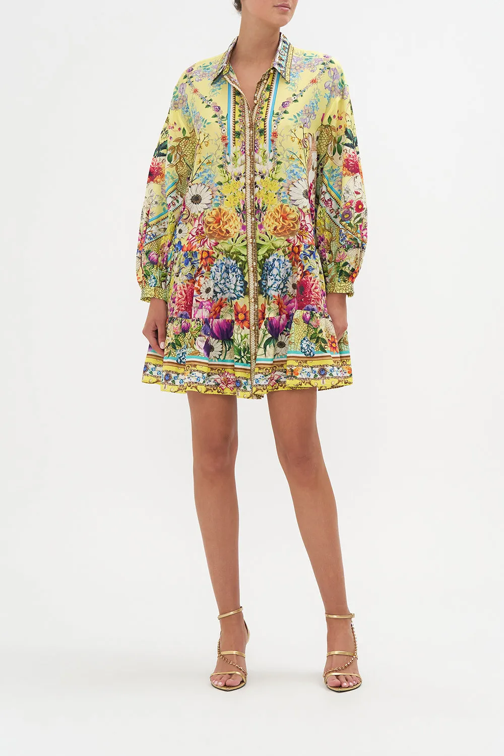 TIERED SHIRT DRESS BIRDS AND THE BEES sold by Camilla