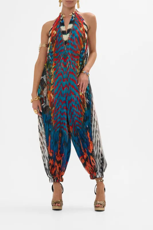 PLISSE JUMPSUIT WITH NECKPIECE DESERT VISIONS sold by Camilla