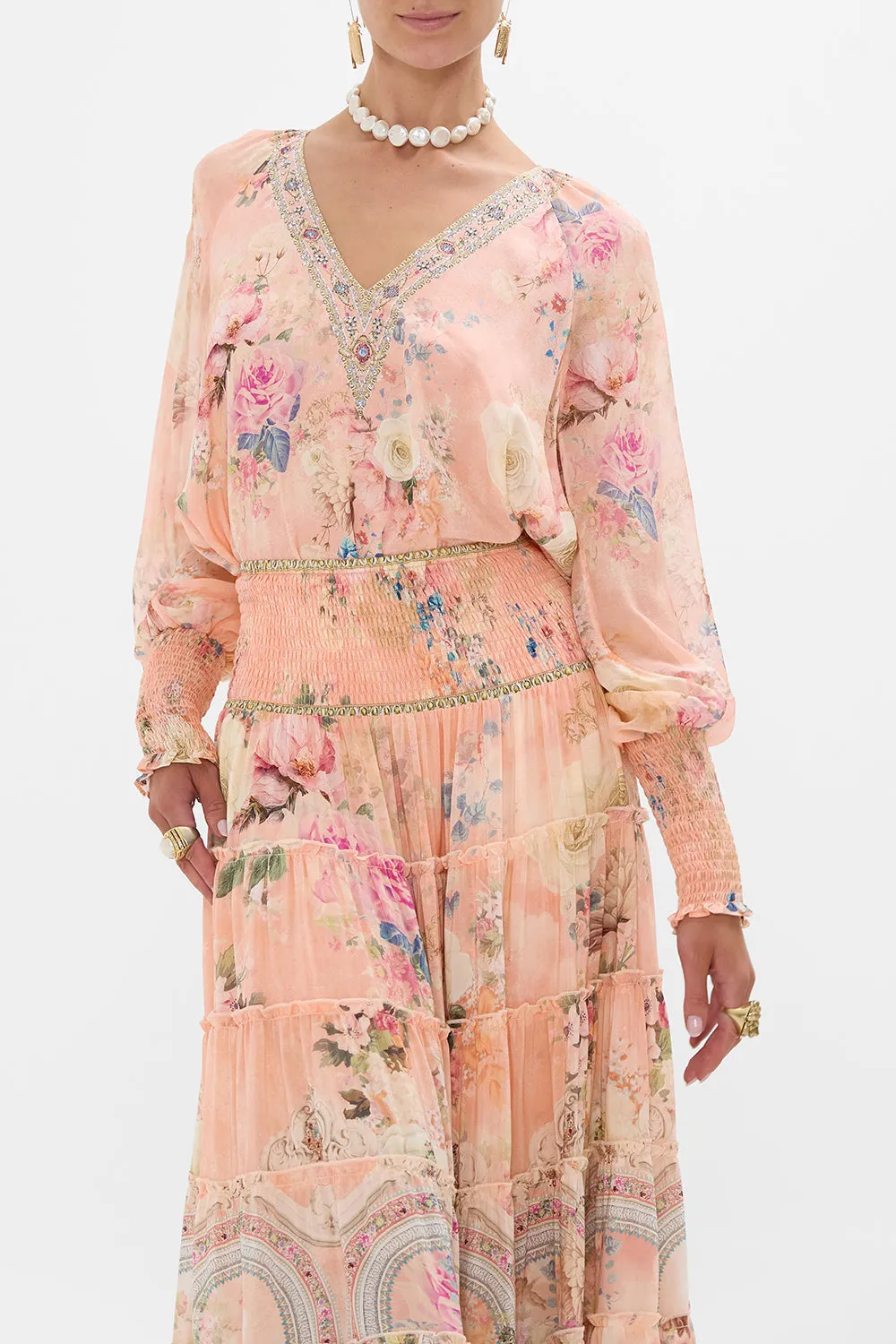 SHIRRED CUFF BLOUSE THE JEWELLERY PALACE sold by Camilla product image thumbnail 5