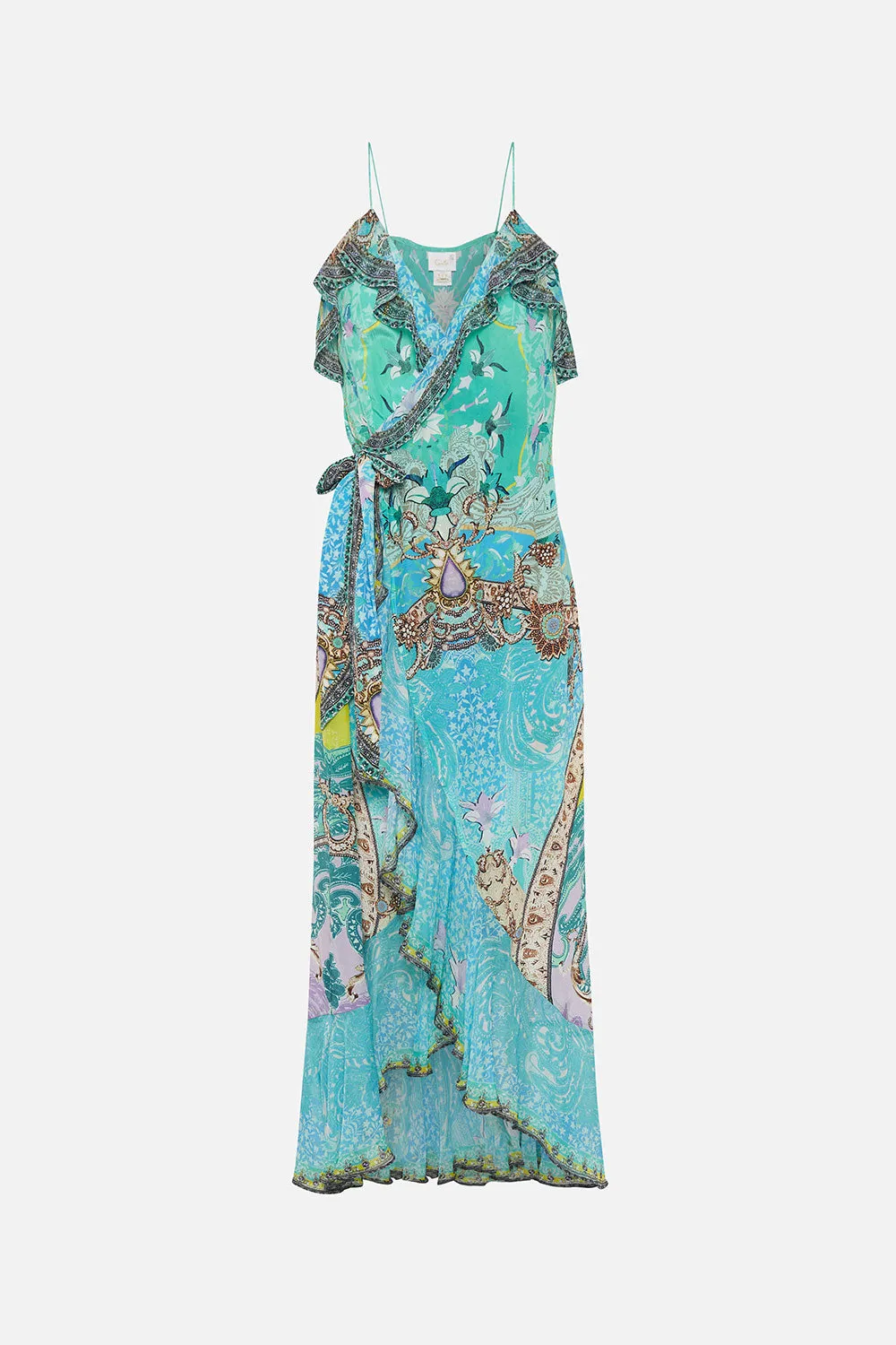 LONG WRAP DRESS WITH FRILL TURN BACK TIME sold by Camilla product image thumbnail 3