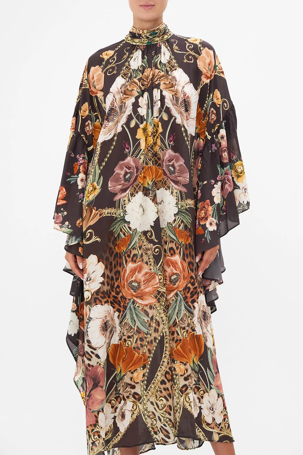 HIGH NECK RUFFLE KAFTAN WAVE YOUR WAND sold by Camilla product image thumbnail 5