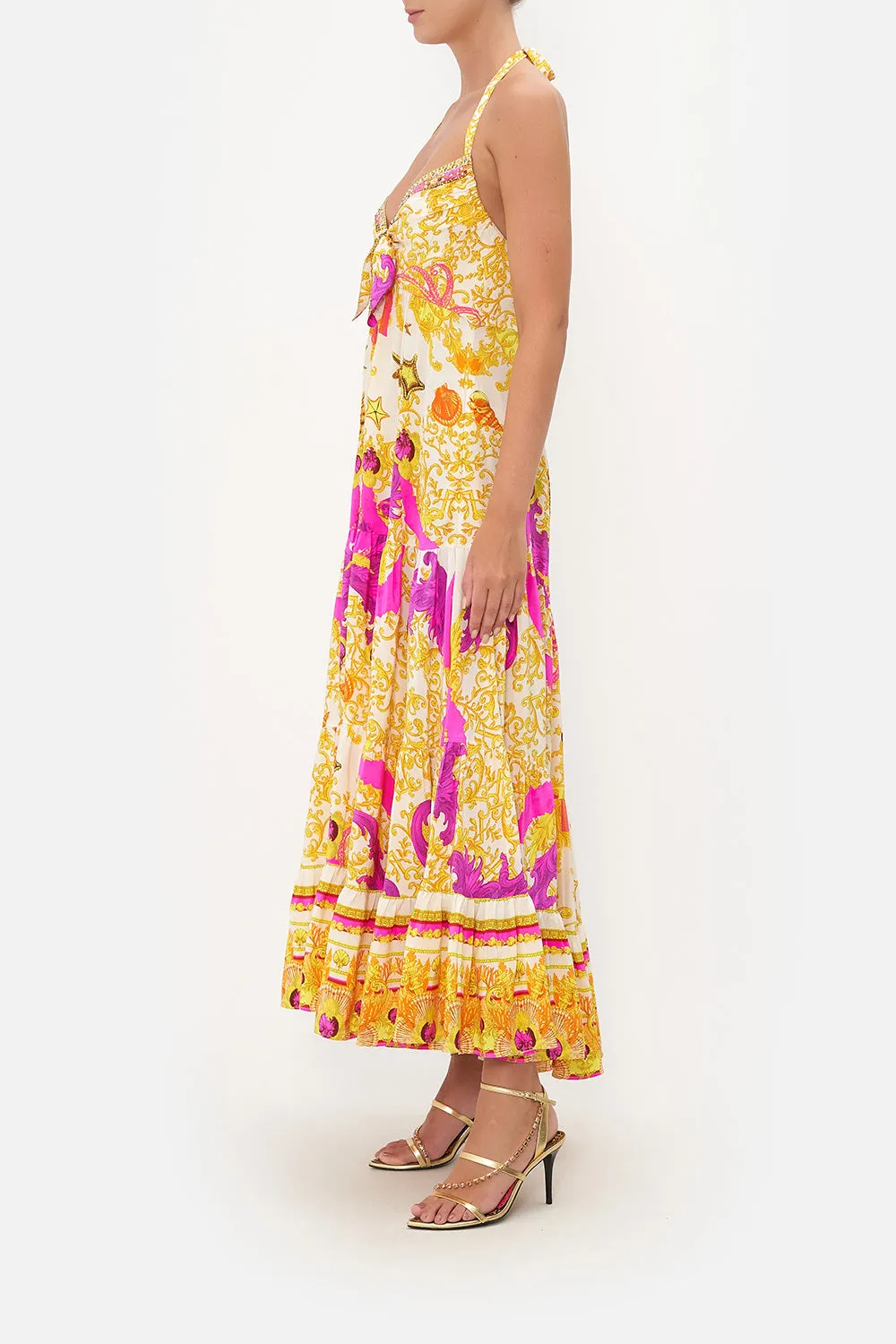 TIE FRONT TIERED DRESS SQUID SQUAD sold by Camilla product image thumbnail 4