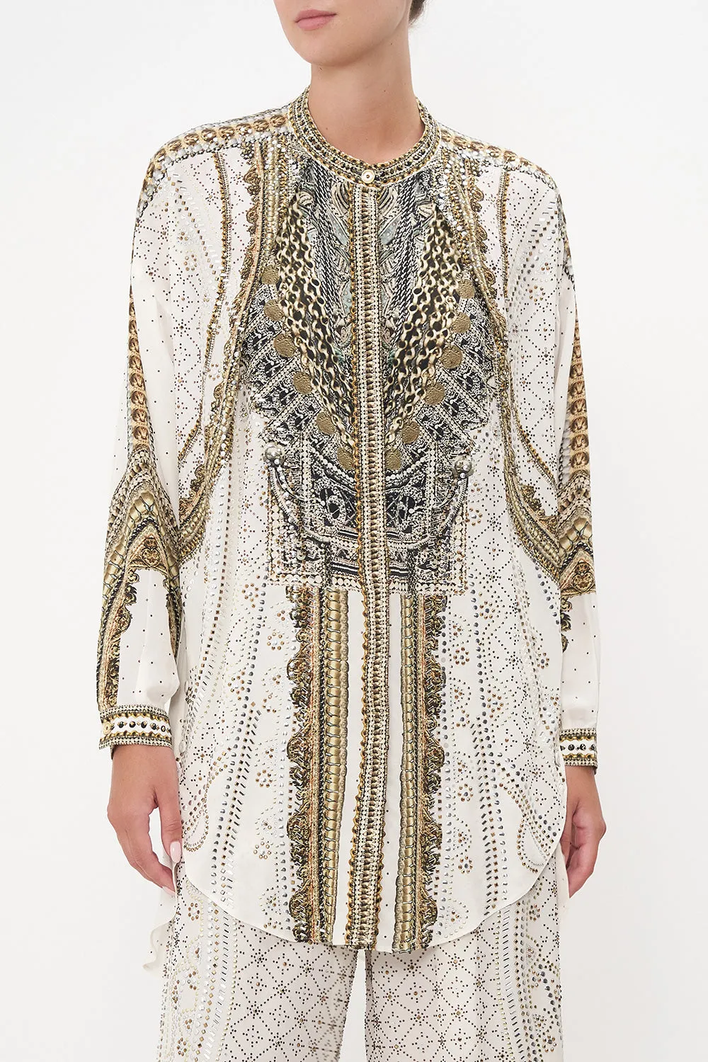 SHIRT WITH SIDE BUTTONS LUXE ESPIRITU sold by Camilla product image thumbnail 5