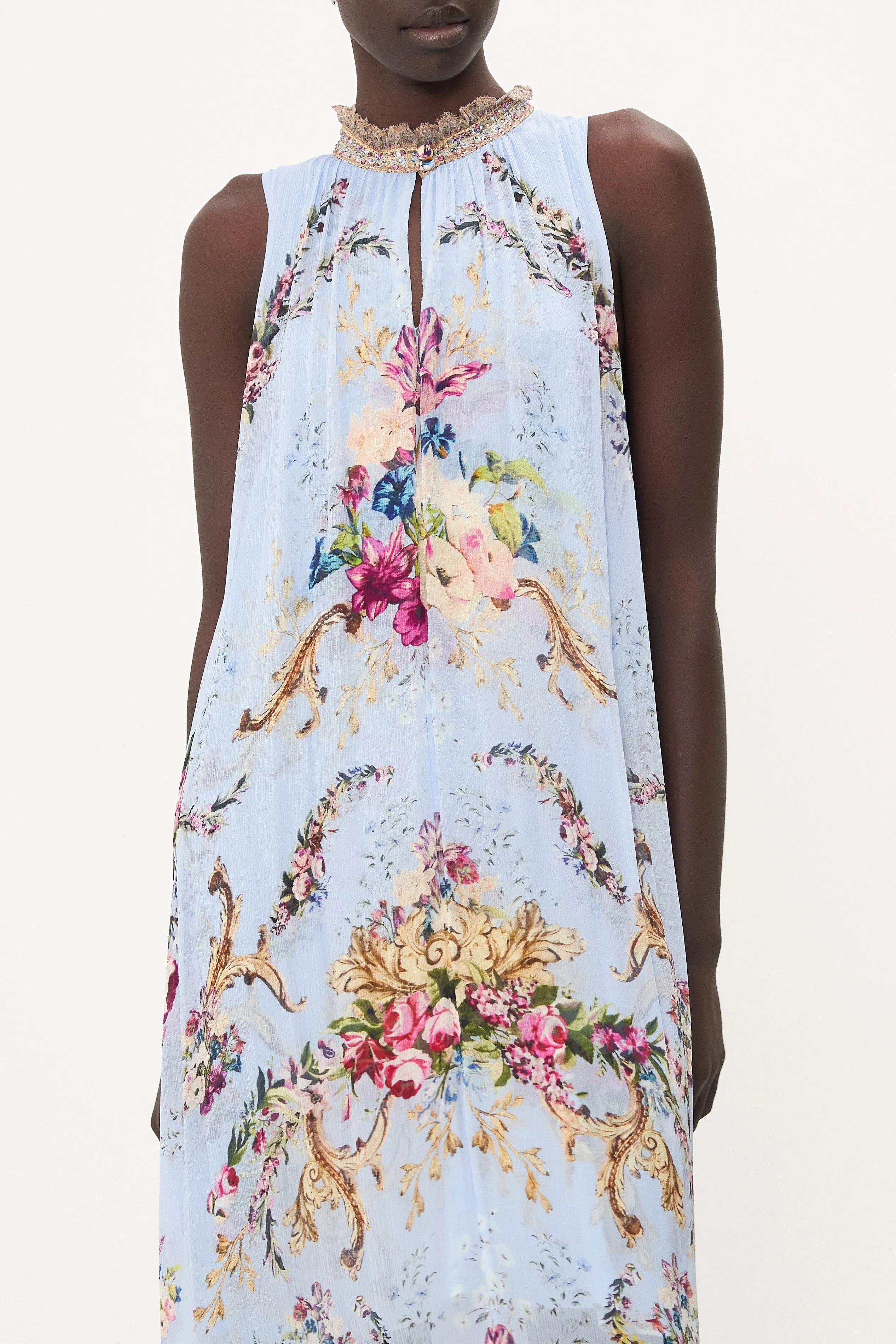 HIGH NECK KEYHOLE DRESS FLORAFUL sold by Camilla product image thumbnail 5