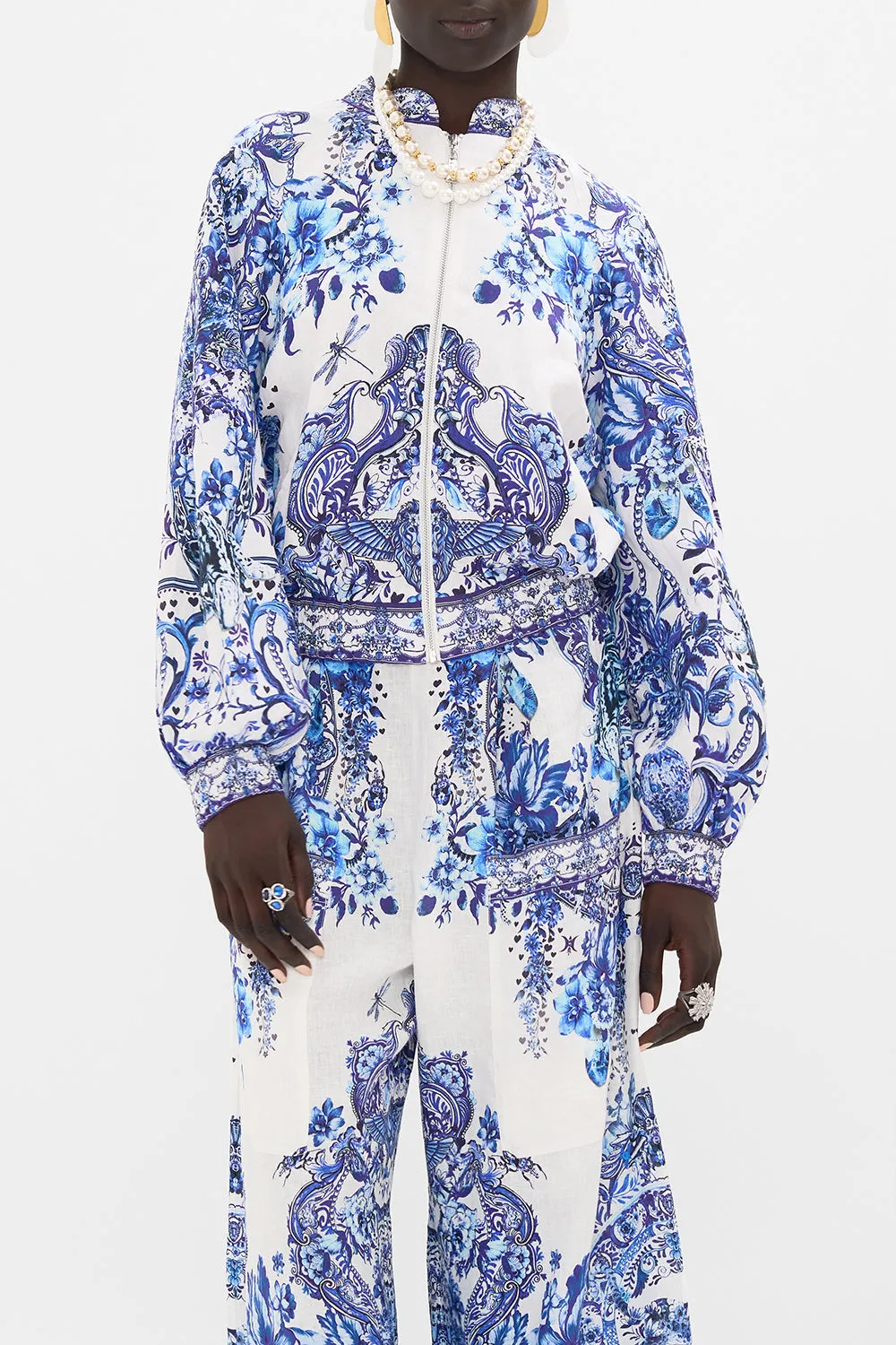 BOMBER JACKET WITH SHIRRED CUFF GLAZE AND GRAZE sold by Camilla product image thumbnail 5