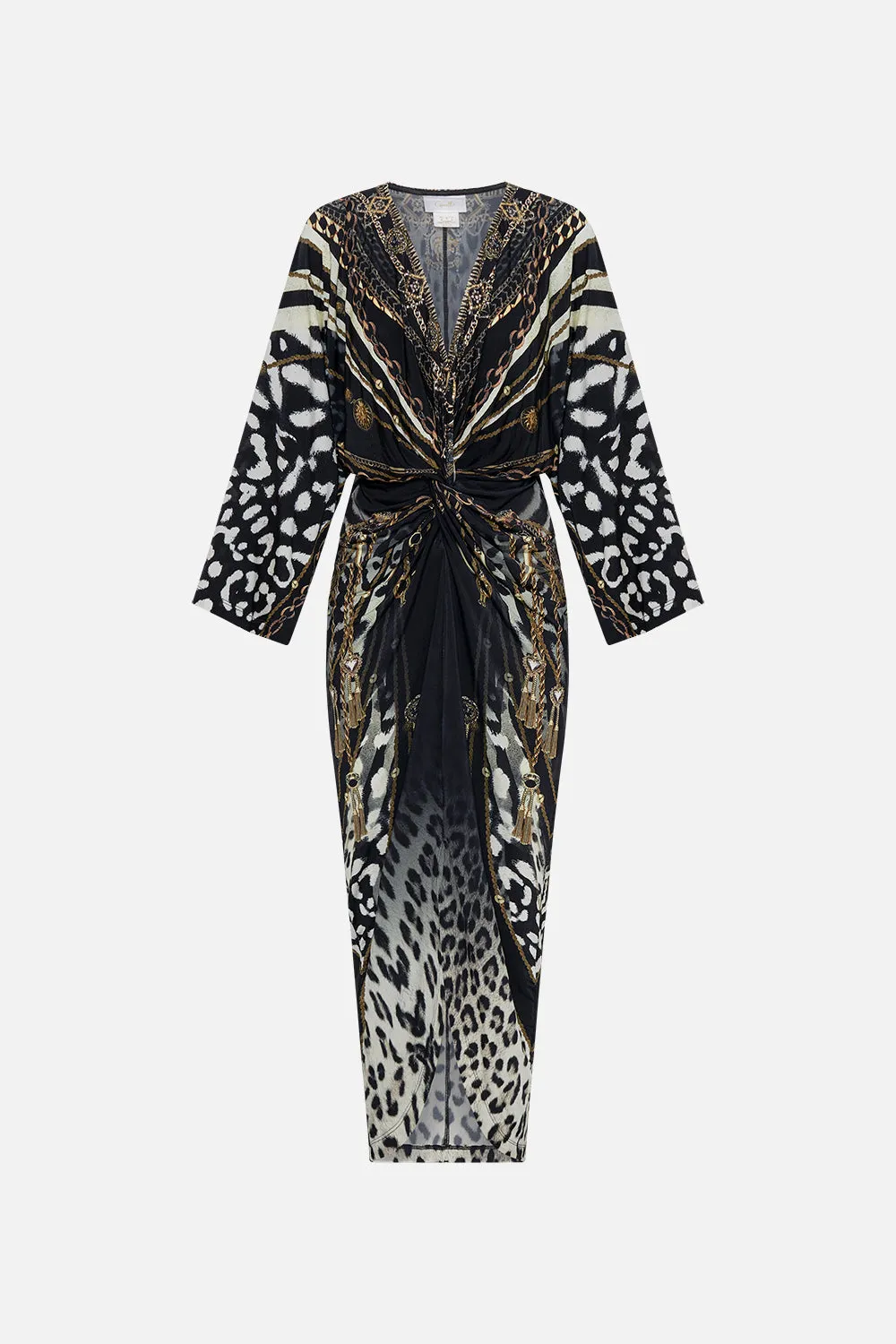 LONG SPLIT FRONT TWIST DRESS UNTAMED ROYALTY sold by Camilla product image thumbnail 3