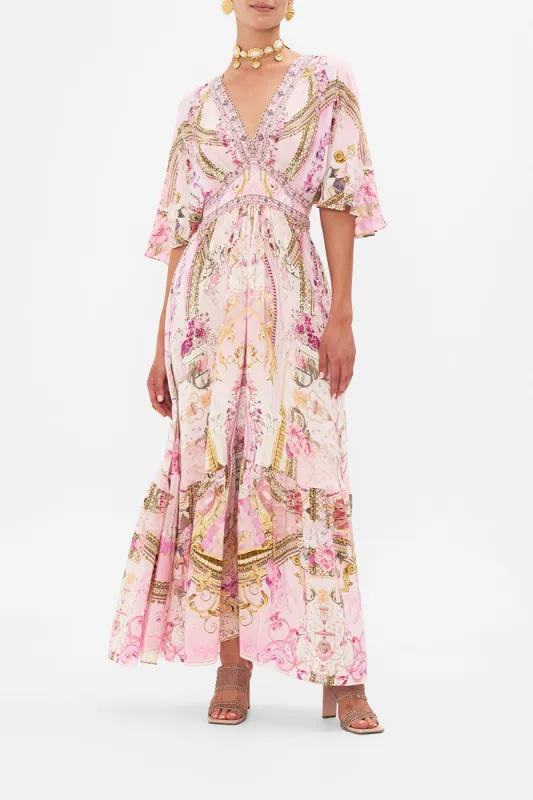 WAISTED DRESS WITH HEM RUFFLE FRESCO FAIRYTALE sold by Camilla