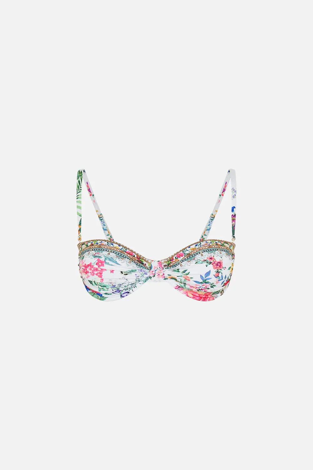 RUCHED UNDERWIRE BRA WITH REMOVABLE STRAPS PLUMES AND PARTERRES sold by Camilla product image thumbnail 3