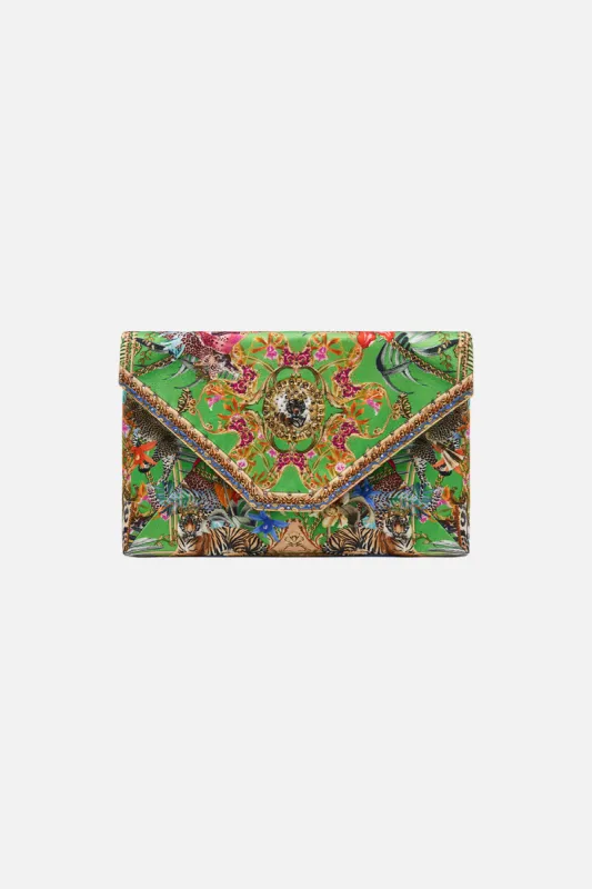 ENVELOPE CLUTCH CURIOUS AND CURIOUSER sold by Camilla