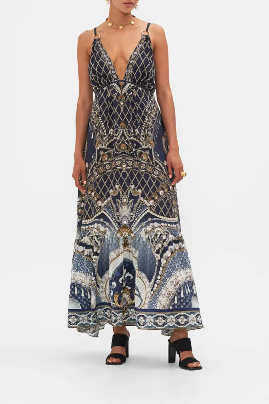 TIERED DRESS WITH HARDWARE DANCE WITH THE DUKE sold by Camilla