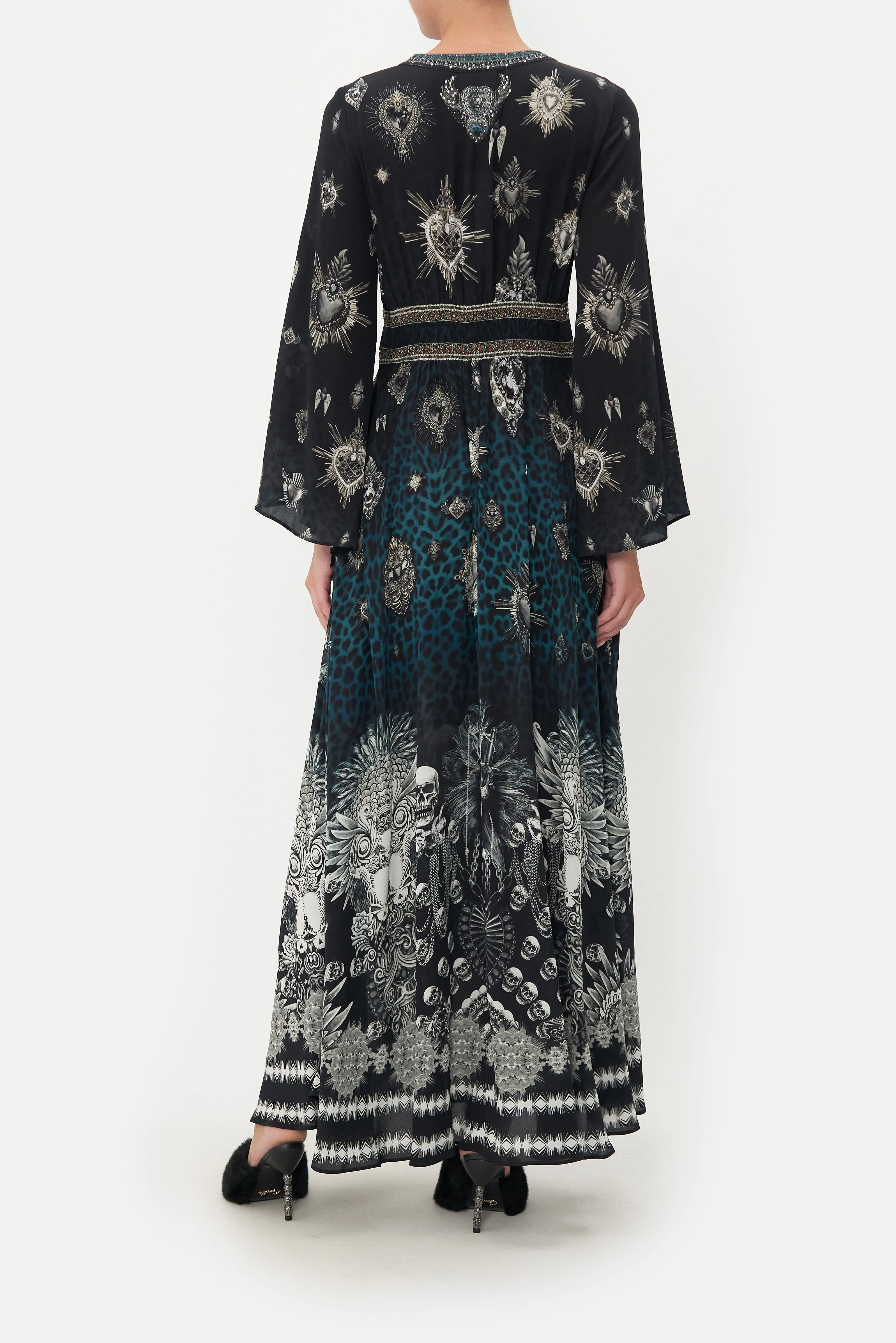 KIMONO SLEEVE DRESS WITH SHIRRING DETAIL ANIMAL ANARCHY sold by Camilla product image thumbnail 2