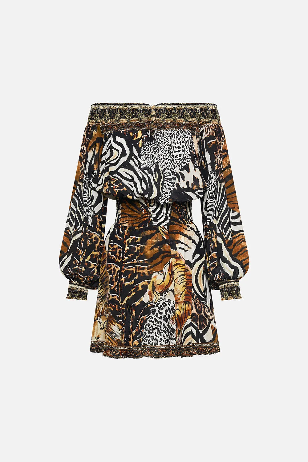 OFF SHOULDER SHORT DRESS WHATS NEW PUSSYCAT sold by Camilla product image thumbnail 3