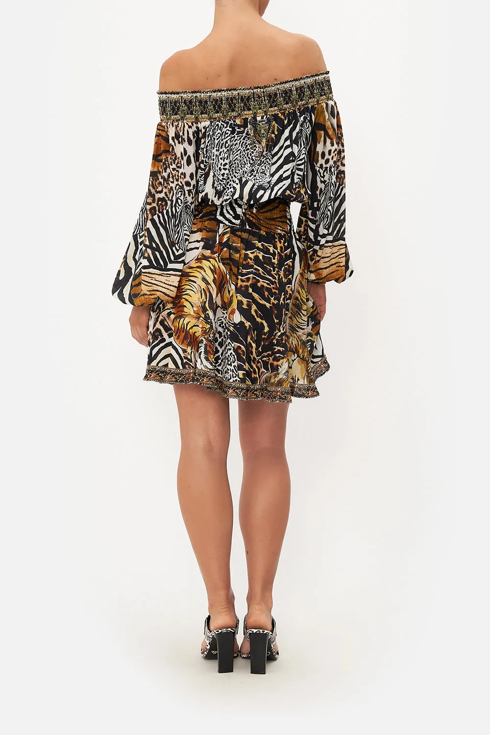 OFF SHOULDER SHORT DRESS WHATS NEW PUSSYCAT sold by Camilla product image thumbnail 2