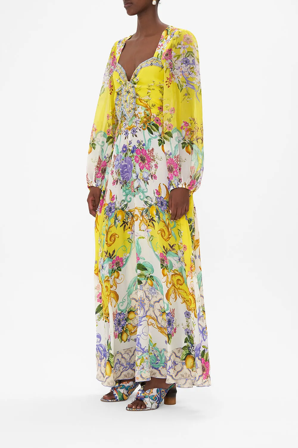 TIE FRONT LONG SLEEVE DRESS CATERINA SPRITZ sold by Camilla product image thumbnail 4