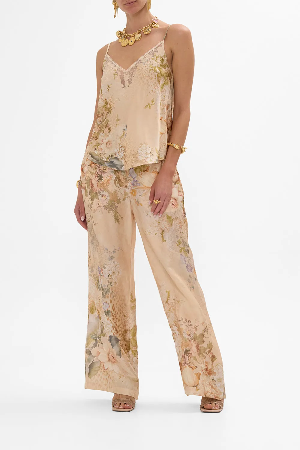 V-NECK BIAS CAMI ADORNED IN ANTIQUITY sold by Camilla