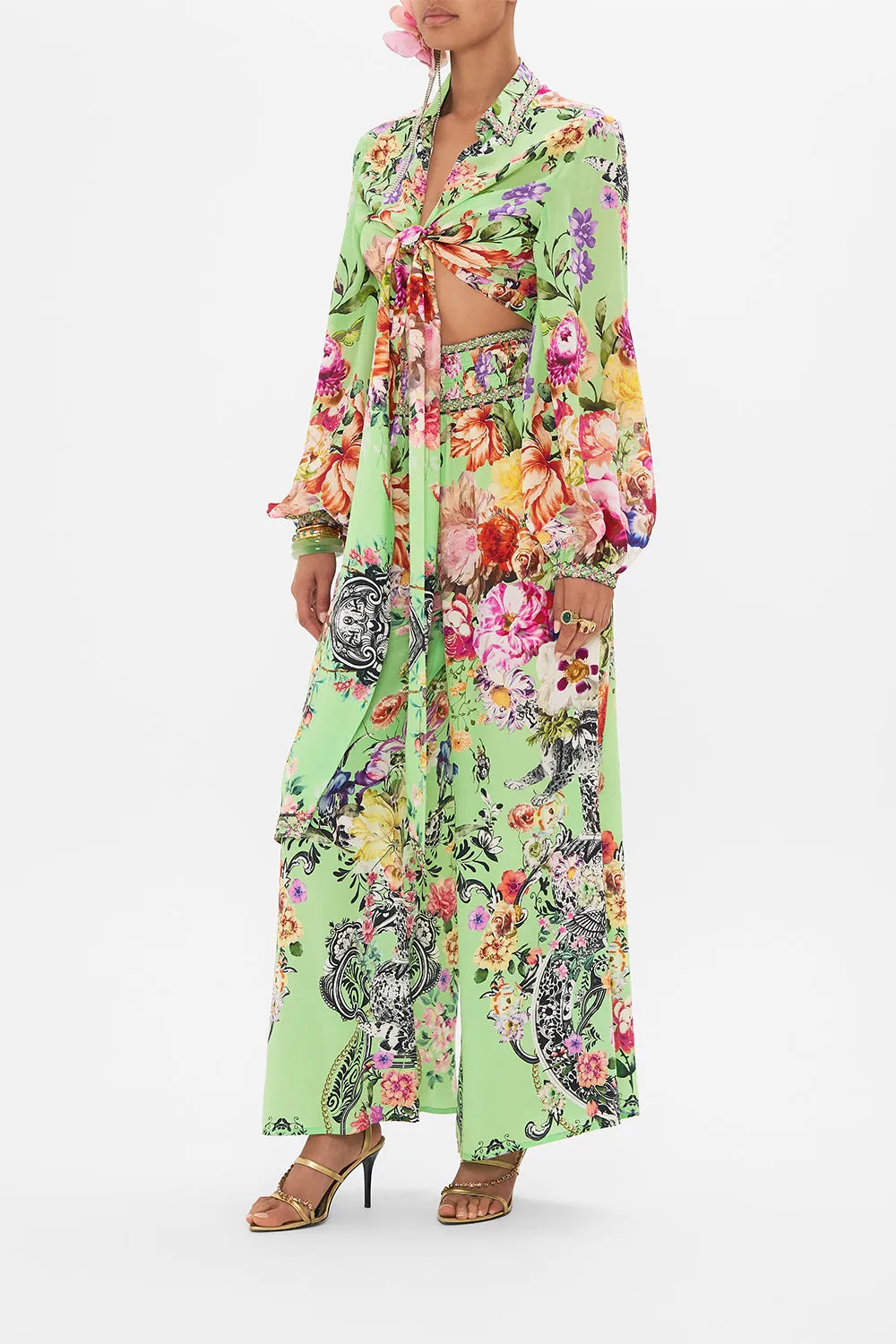 CROPPED WRAP SHIRT PORCELAIN DREAM sold by Camilla product image thumbnail 4