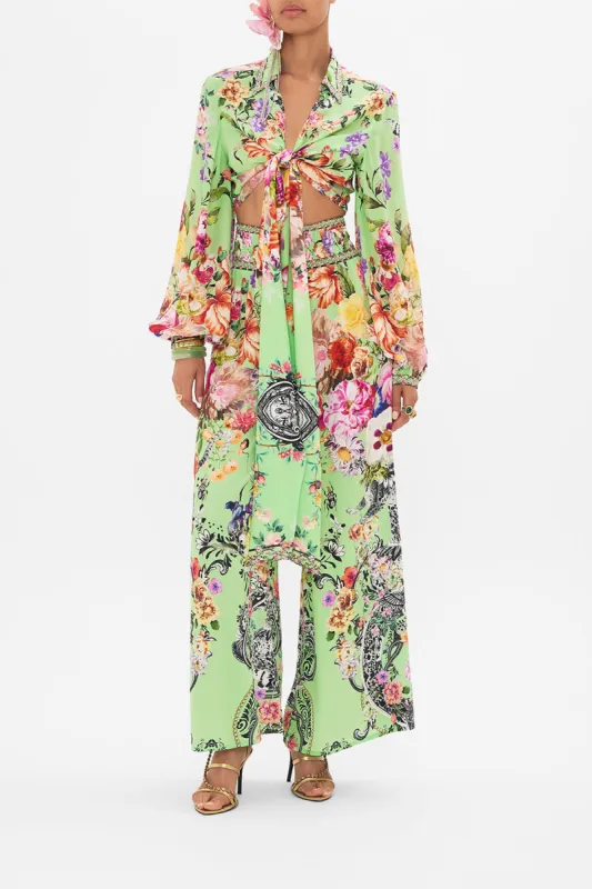 CROPPED WRAP SHIRT PORCELAIN DREAM sold by Camilla