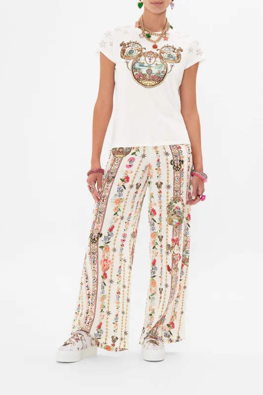 SLIM FIT ROUND NECK T-SHIRT MICKEY TAKES A TRIP sold by Camilla