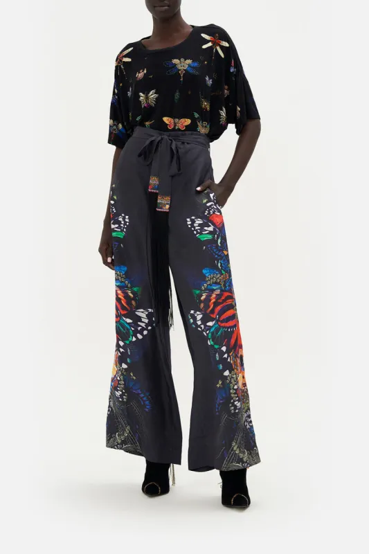 PAPERBAG WAIST WIDE LEG PANT FLUTTER BY sold by Camilla