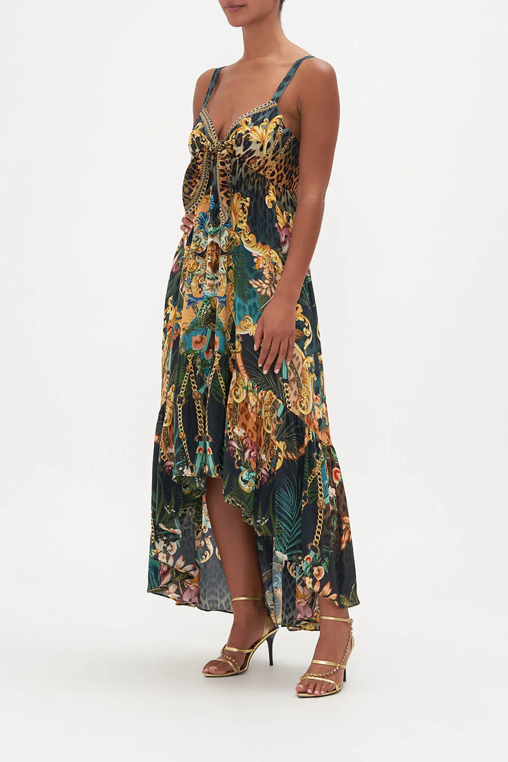 TIE FRONT HIGH LOW DRESS FEARLESS FELIS sold by Camilla product image thumbnail 4