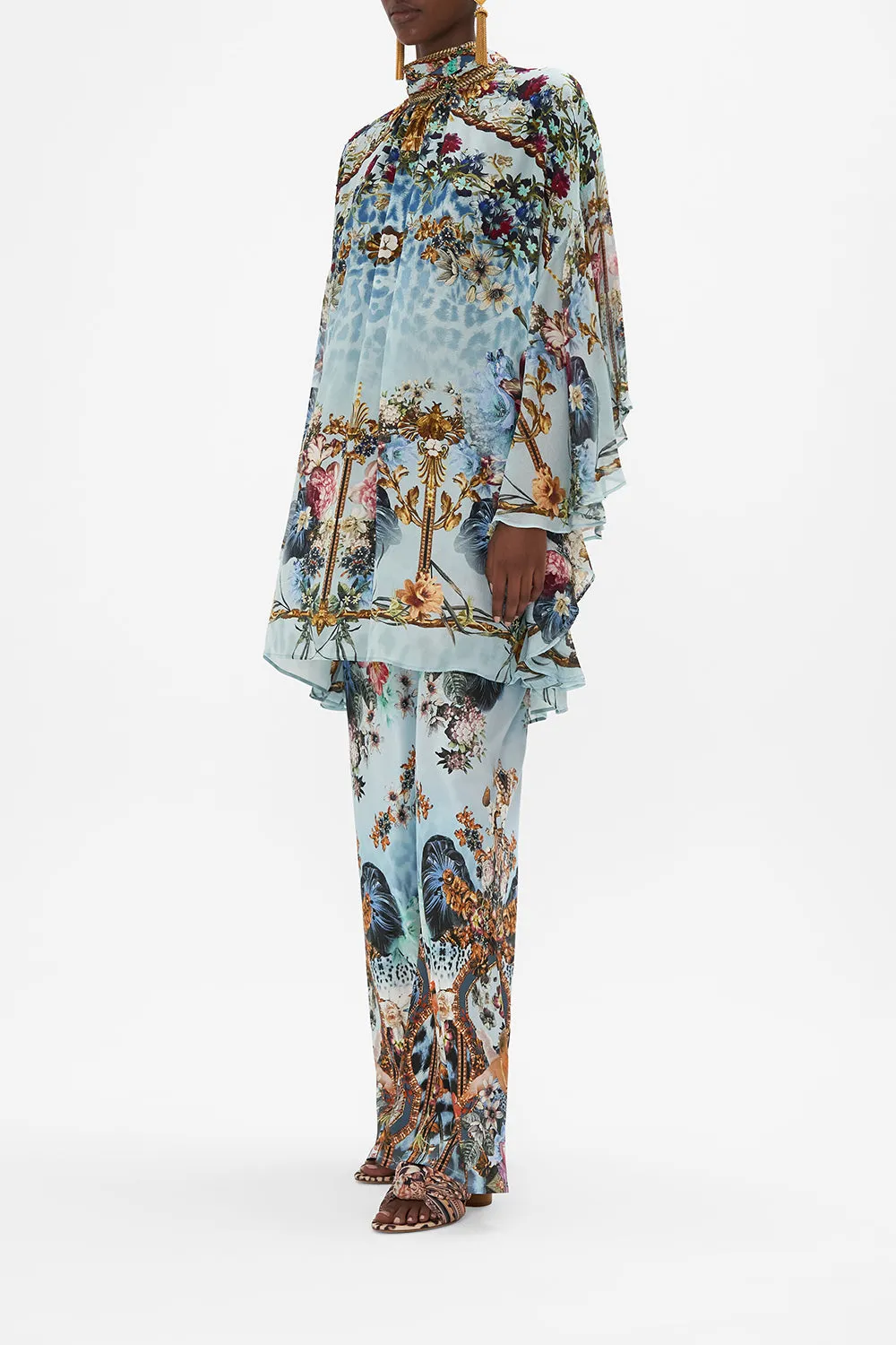 HIGH NECK RUFFLE SLEEVE BLOUSE LETTERS TO LEO sold by Camilla product image thumbnail 4