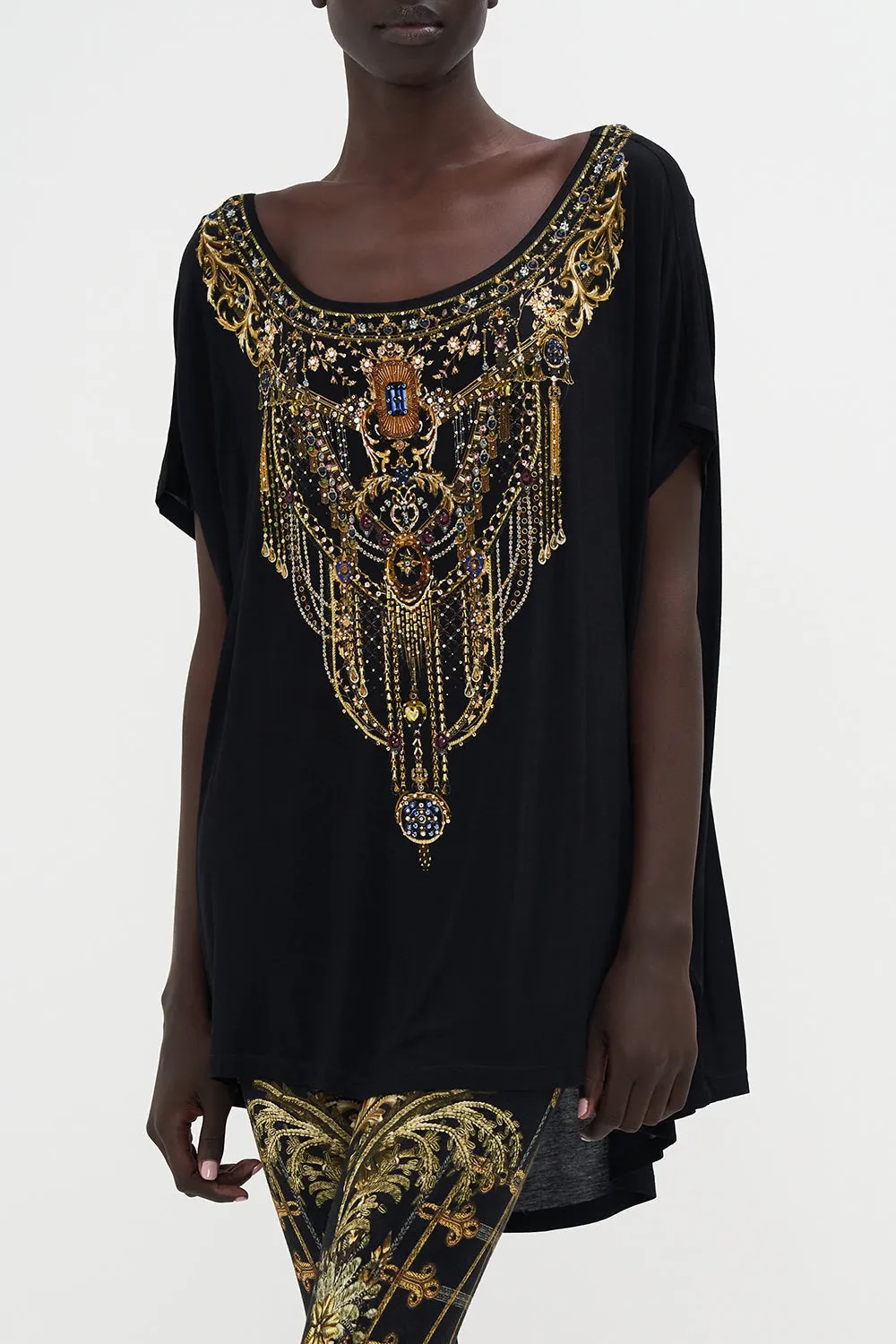 LOOSE FIT TEE THE NIGHT IS NOIR sold by Camilla product image thumbnail 5