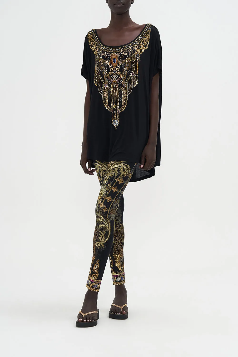 LOOSE FIT TEE THE NIGHT IS NOIR sold by Camilla