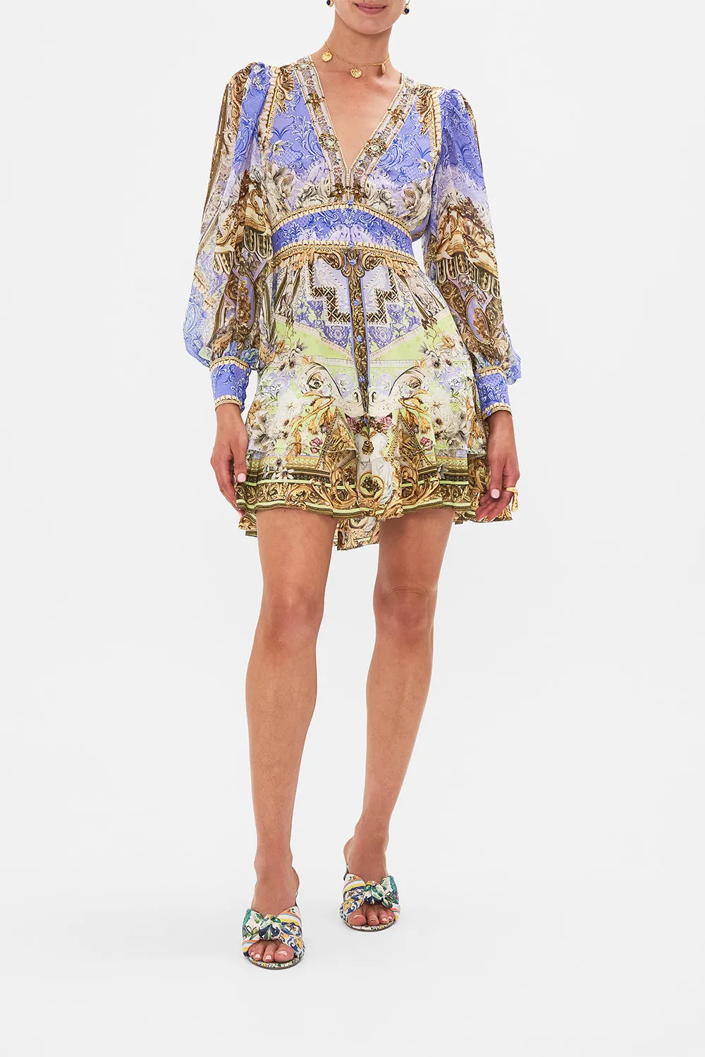 BUTTON FRONT FRILL DRESS GILDED PLEASURES sold by Camilla