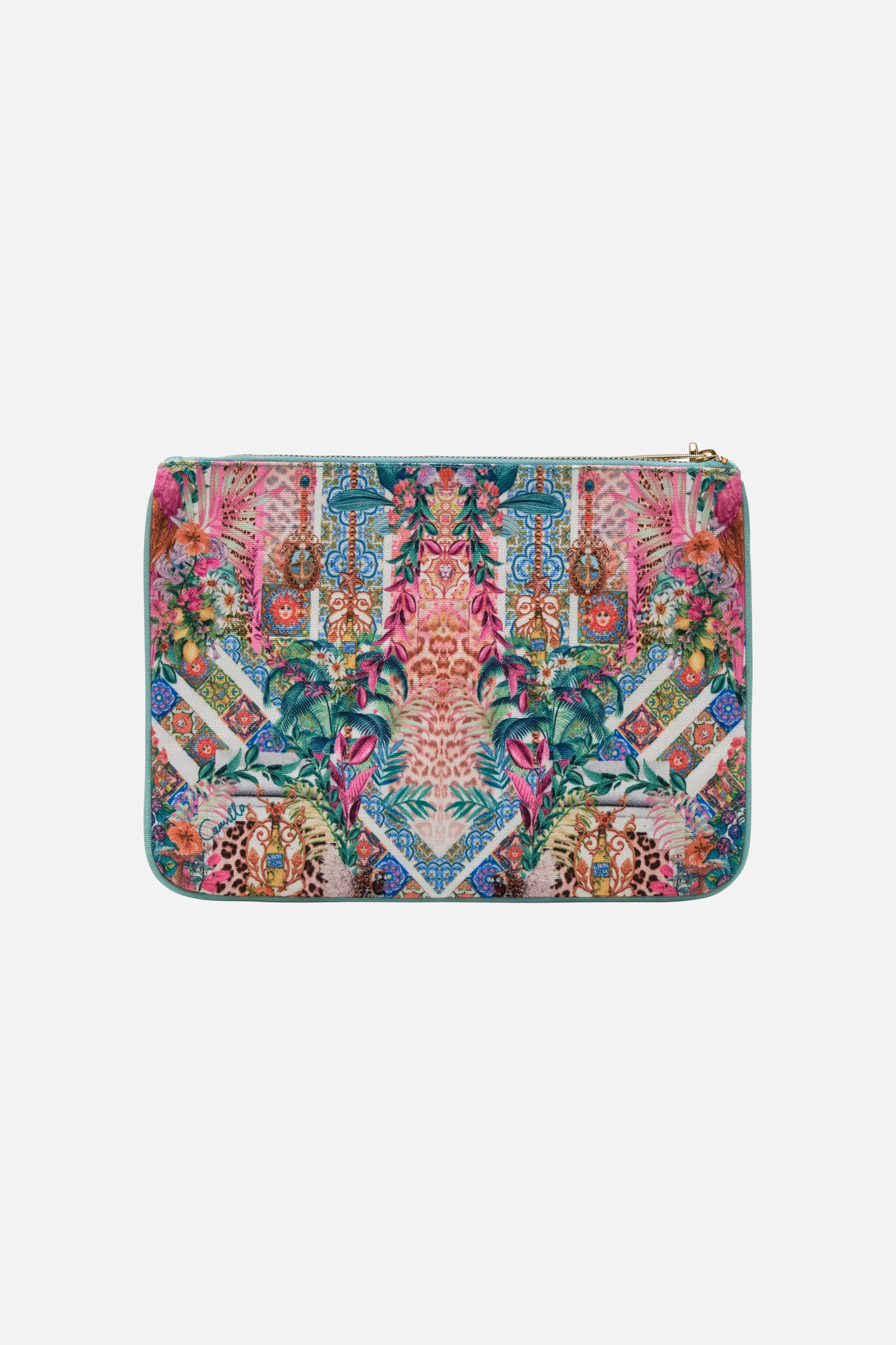 SMALL CANVAS CLUTCH FLOWERS OF NEPTUNE sold by Camilla product image thumbnail 2