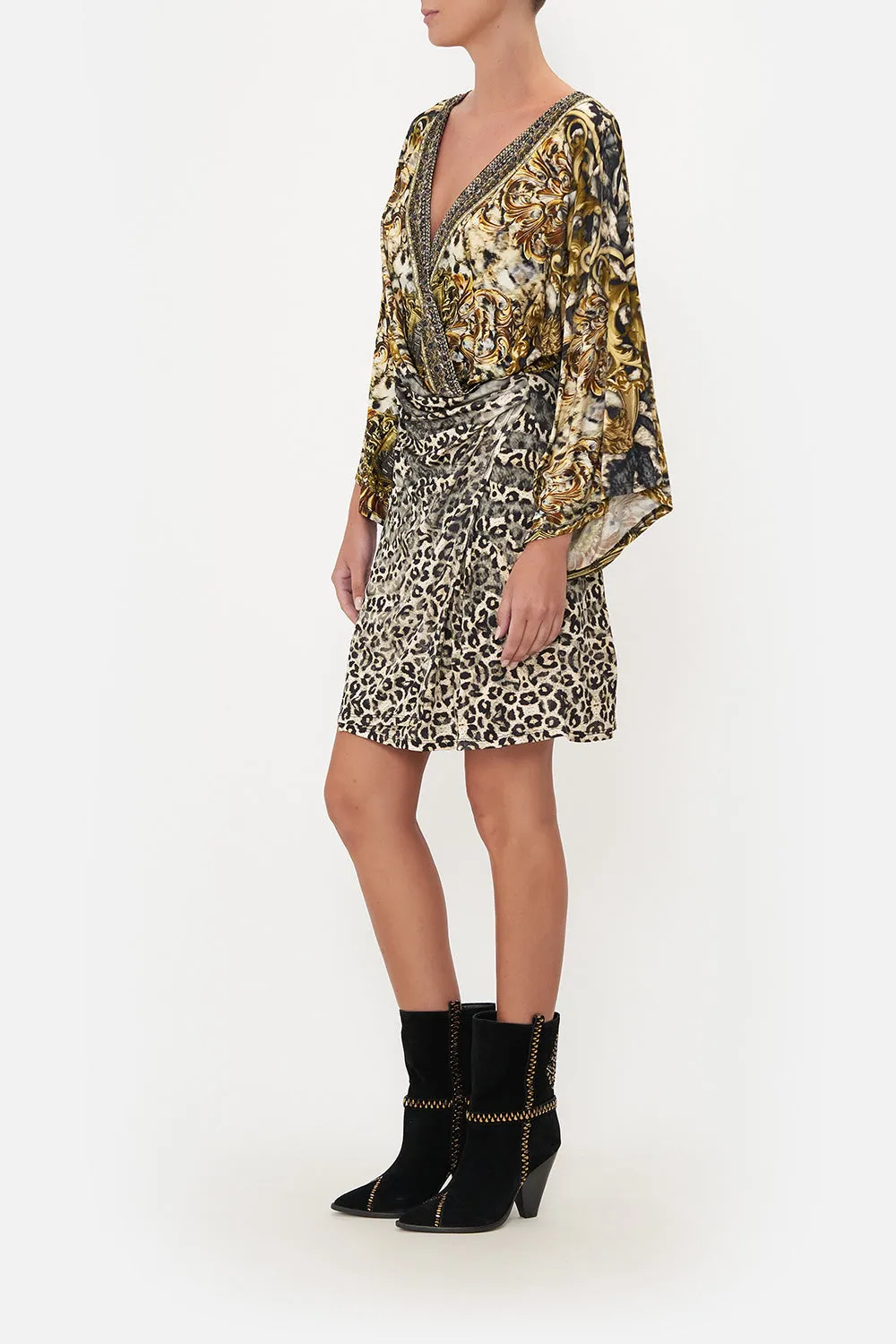 SHORT DRAPED WRAP DRESS ARMADA sold by Camilla product image thumbnail 4