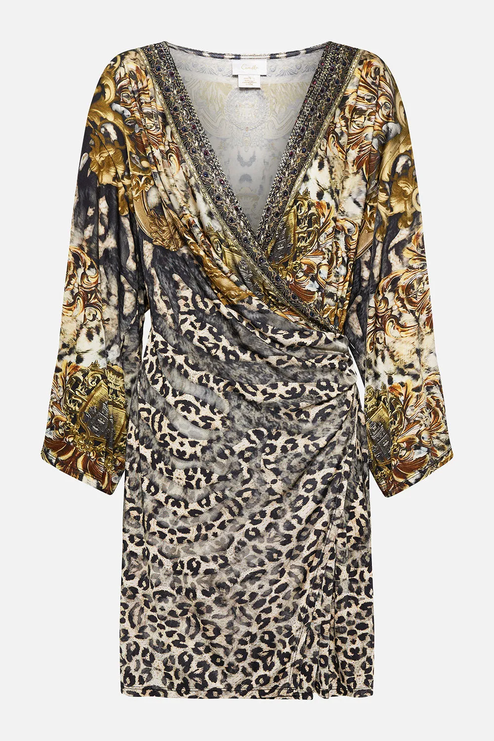 SHORT DRAPED WRAP DRESS ARMADA sold by Camilla product image thumbnail 3