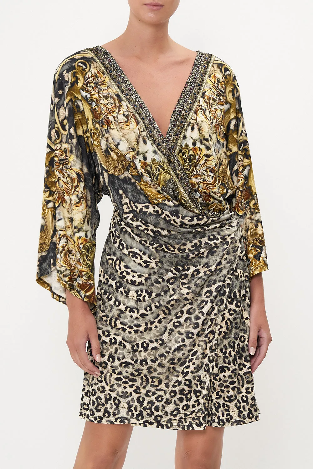 SHORT DRAPED WRAP DRESS ARMADA sold by Camilla product image thumbnail 5