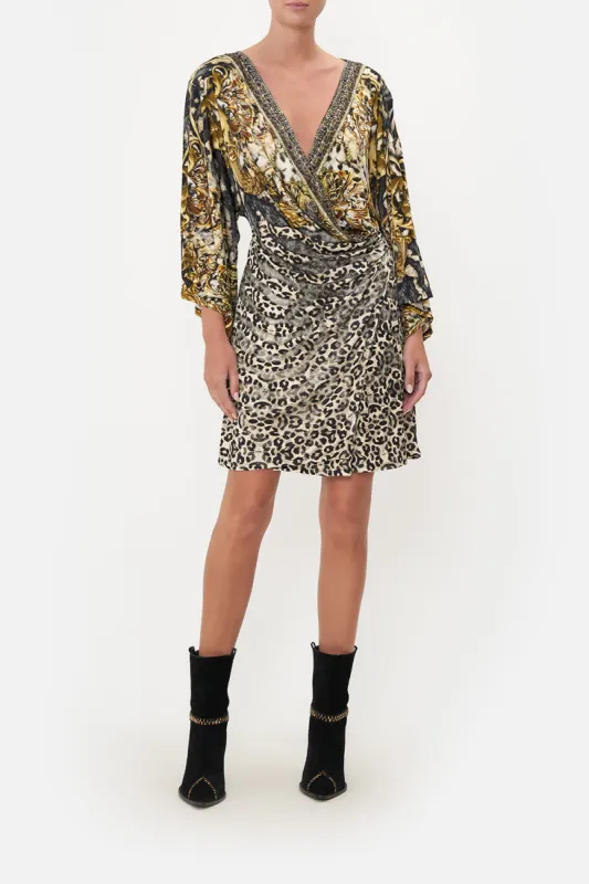 SHORT DRAPED WRAP DRESS ARMADA sold by Camilla