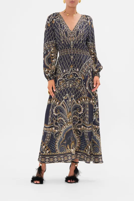 RAGLAN SHIRRED WAIST DRESS DANCE WITH THE DUKE sold by Camilla