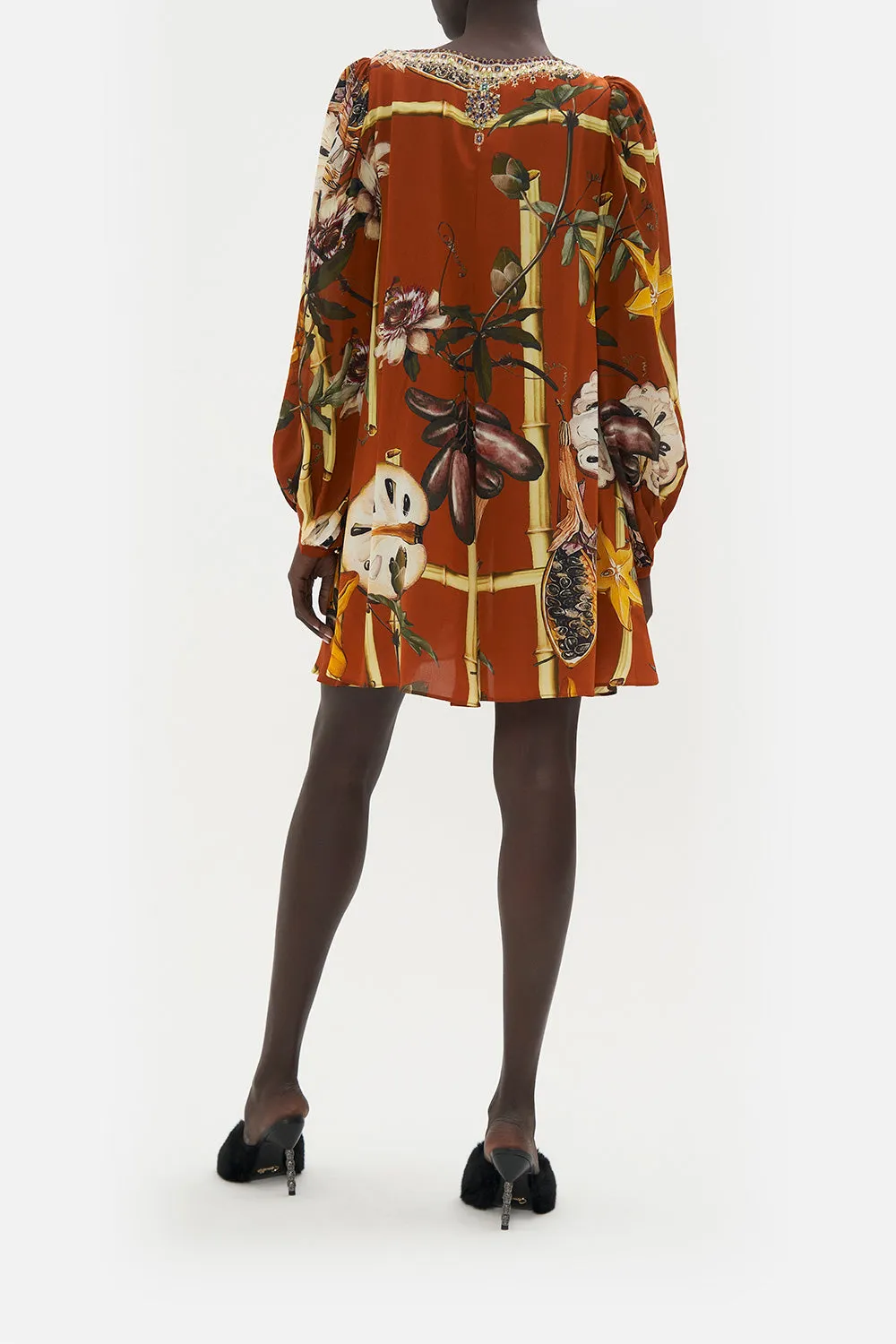 V NECK BLOUSON SLEEVE DRESS GARDEN OF EVE sold by Camilla product image thumbnail 2