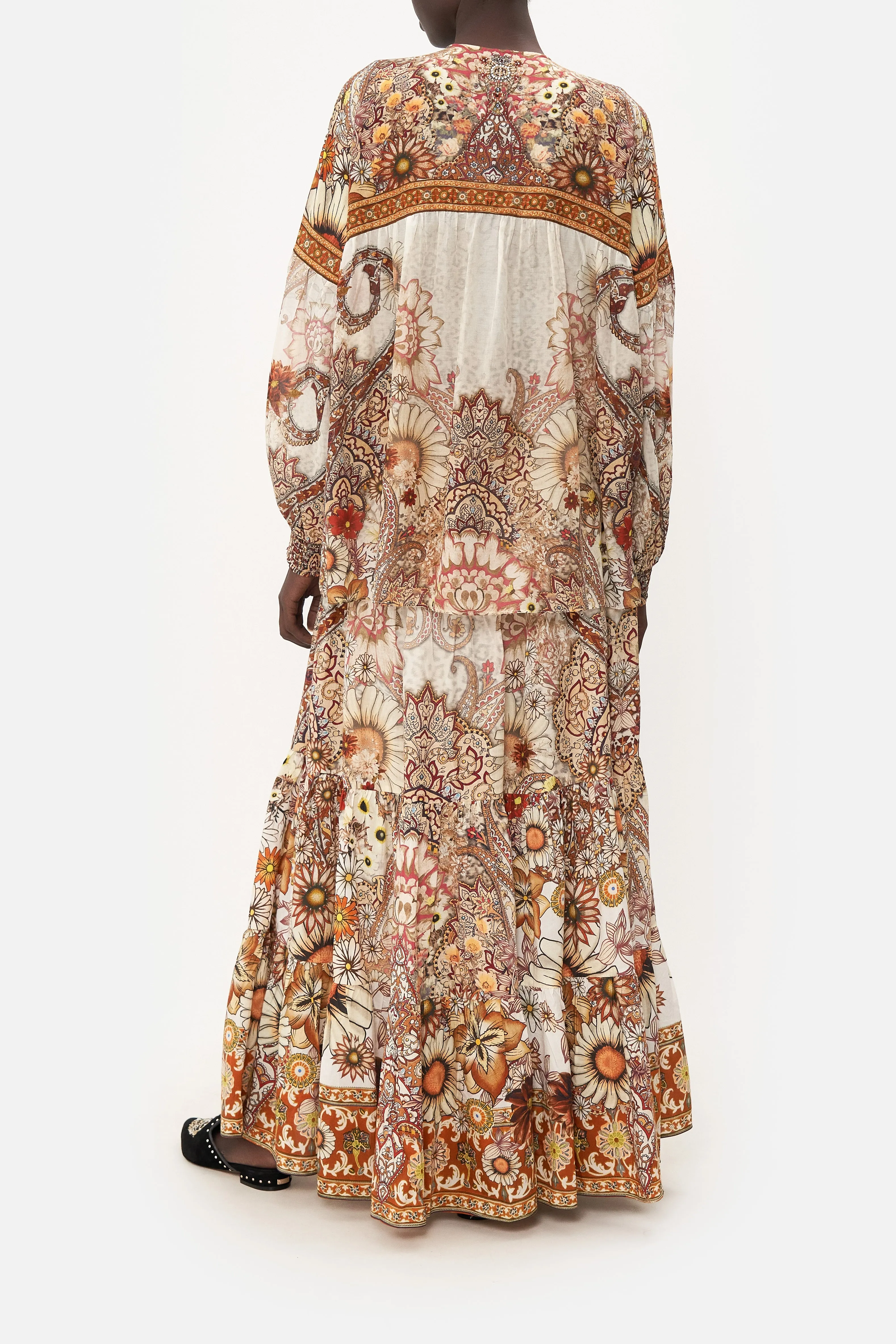 BLOUSON BLOUSE WITH NECK TIE HEART OF A HIPPIE sold by Camilla product image thumbnail 2