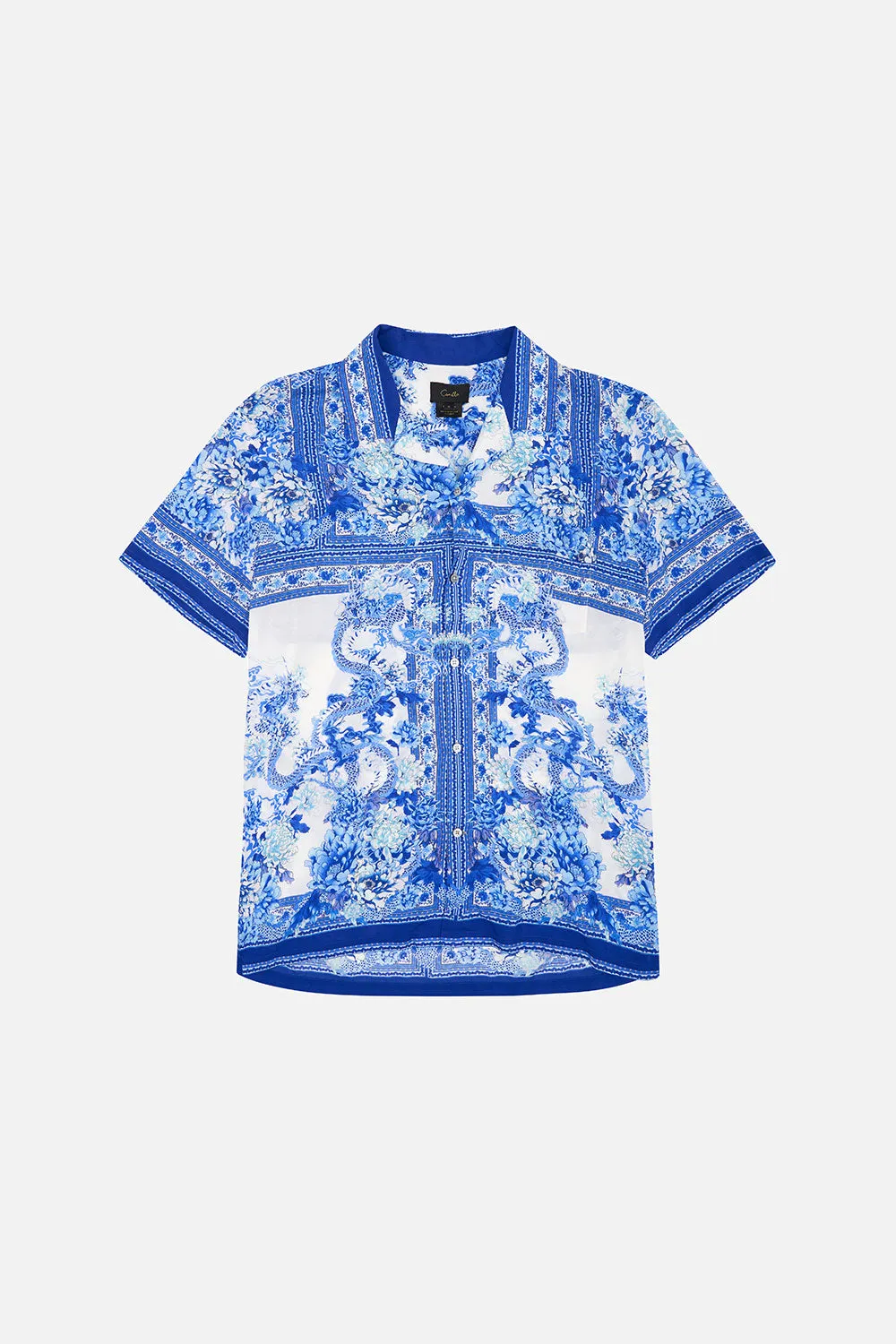 SHORT SLEEVE CAMP COLLARED SHIRT HEART OF A DRAGON sold by Camilla product image thumbnail 3