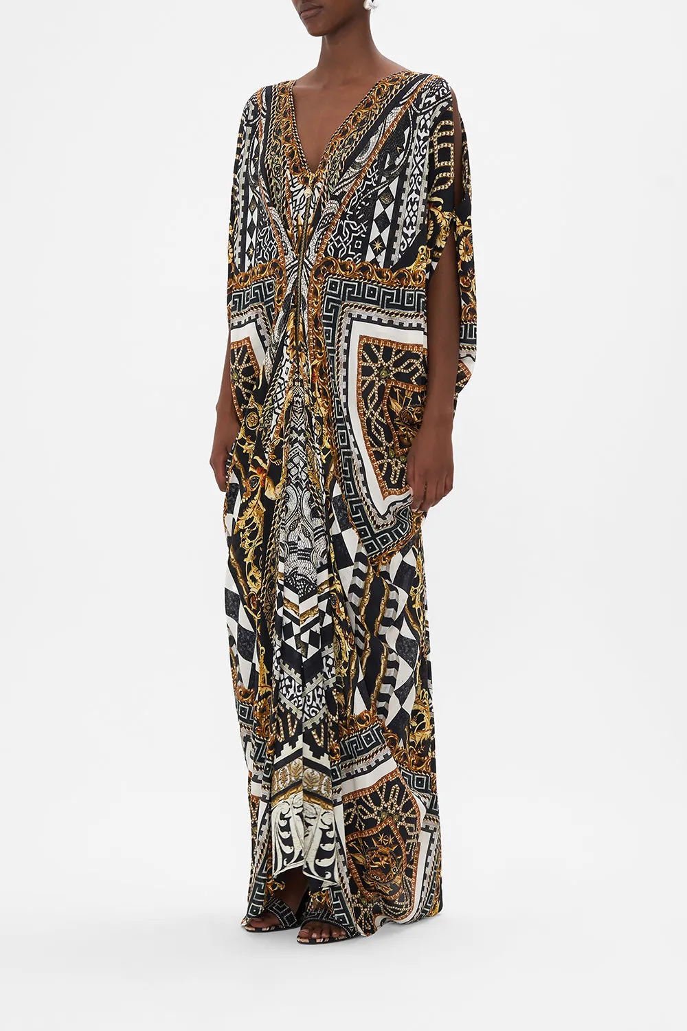 LONG DRAPE DRESS WITH ZIP FRONT LOOK UP TESORO sold by Camilla product image thumbnail 4