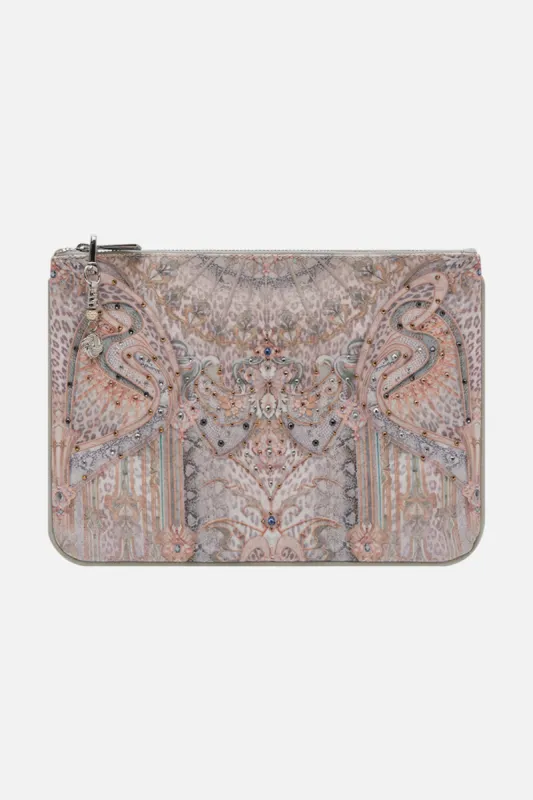 SMALL CANVAS CLUTCH IVORY TOWER TALES sold by Camilla