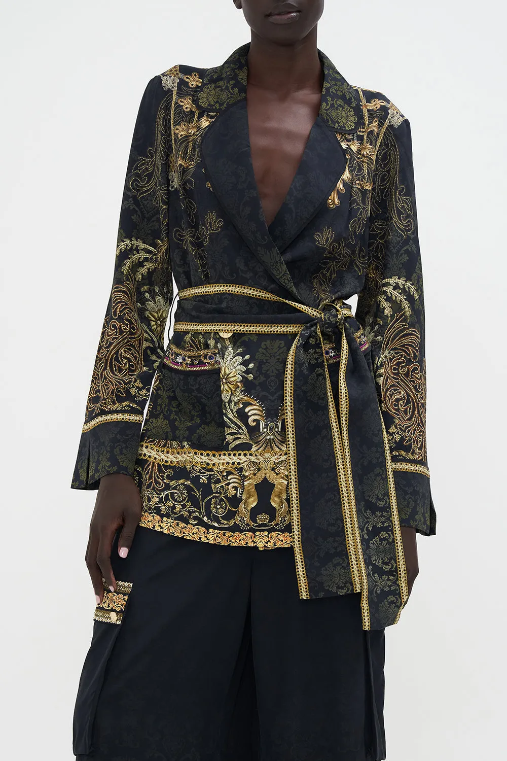 RELAXED JACKET WITH HIP POCKETS THE NIGHT IS NOIR sold by Camilla product image thumbnail 5