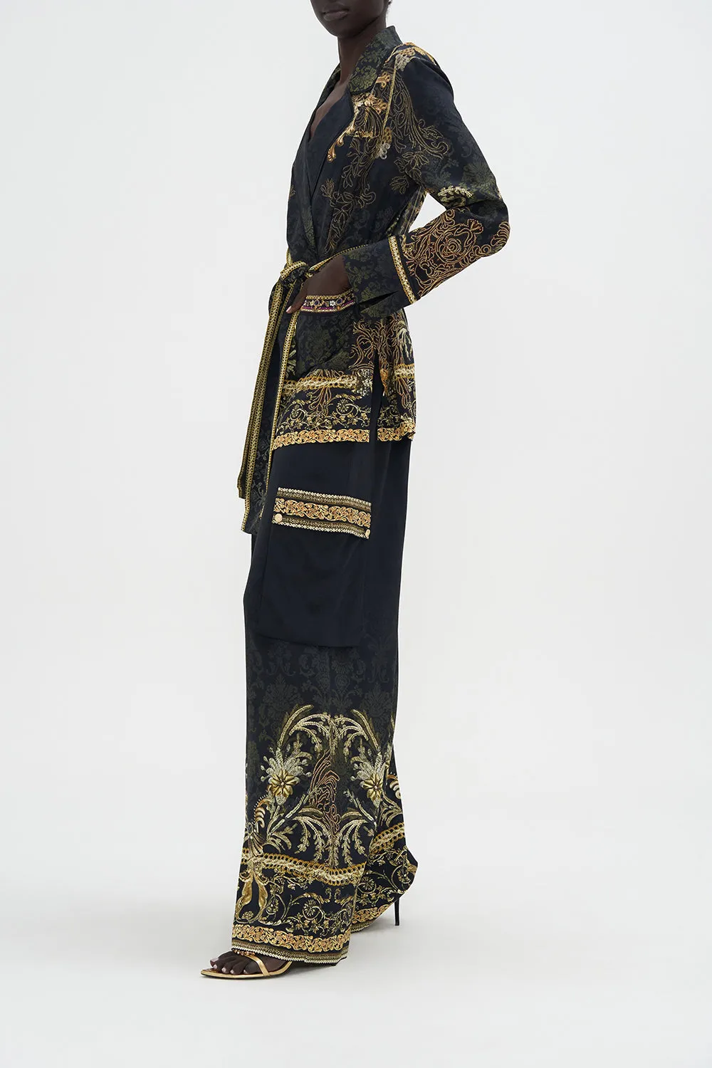 RELAXED JACKET WITH HIP POCKETS THE NIGHT IS NOIR sold by Camilla product image thumbnail 4