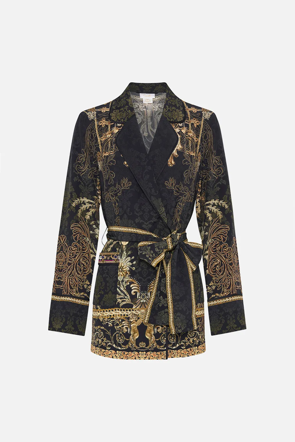 RELAXED JACKET WITH HIP POCKETS THE NIGHT IS NOIR sold by Camilla product image thumbnail 3