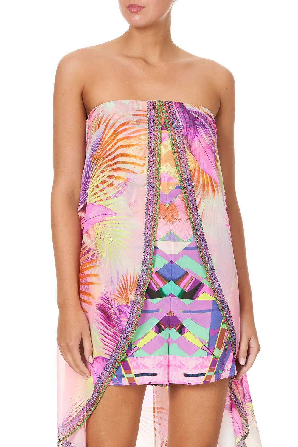 STRAPLESS OVERLAY PLAYSUIT SOUTH BEACH SUNRISE sold by Camilla product image thumbnail 5