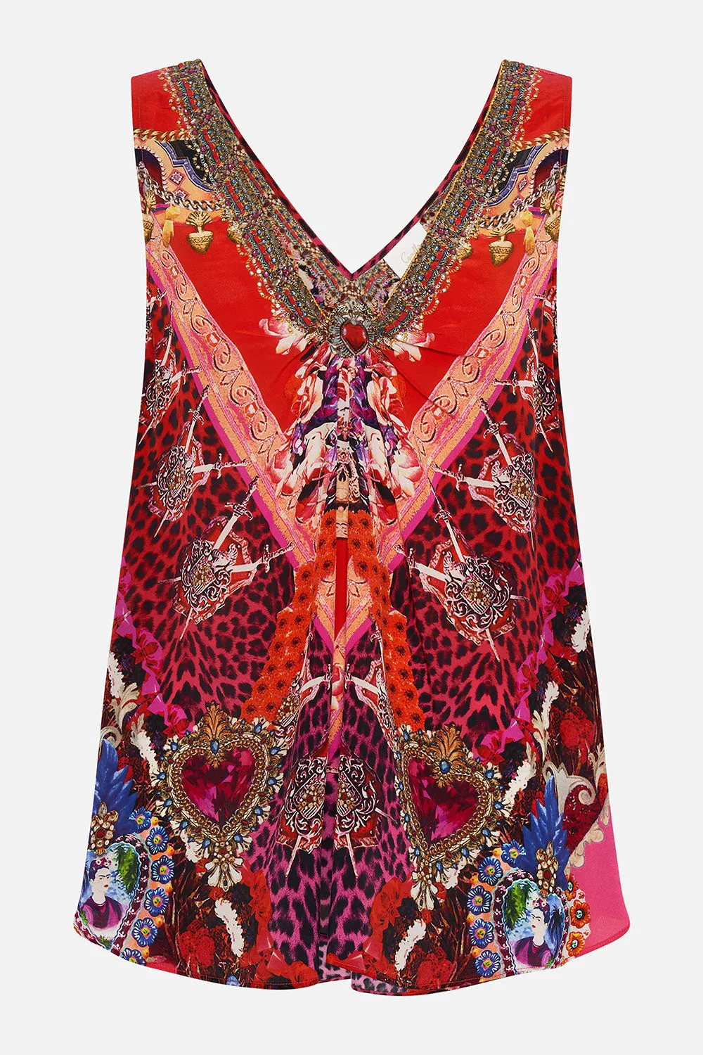 WIDE STRAP U-RING TOP ARTESANIA MANIA sold by Camilla product image thumbnail 3