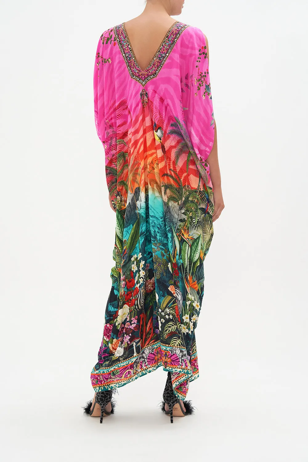 LONG DRAPE DRESS WITH ZIP FRONT UNTAMED RUNAWAY sold by Camilla product image thumbnail 2