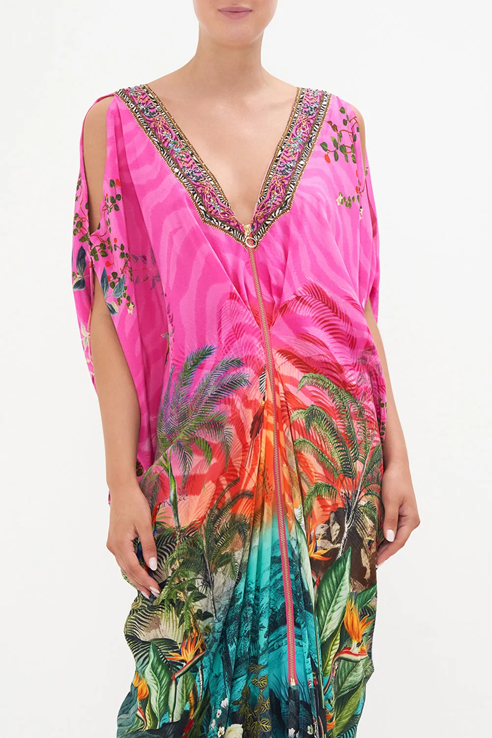 LONG DRAPE DRESS WITH ZIP FRONT UNTAMED RUNAWAY sold by Camilla product image thumbnail 5