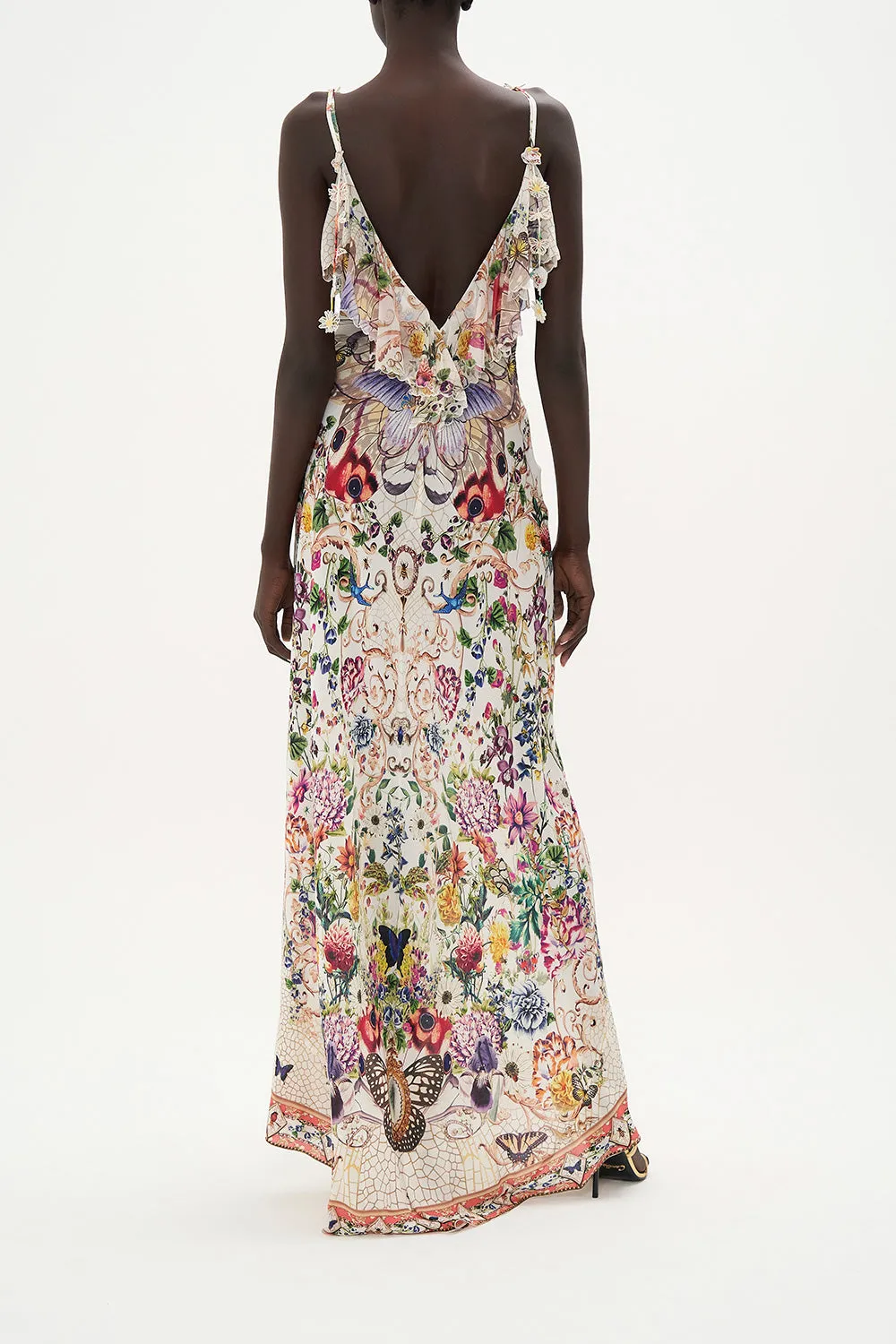 V NECK FULL LENGTH BIAS SLIP DRESS QUEENS BEE HIVE sold by Camilla product image thumbnail 2